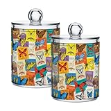 Attrayant : le bocal d'apothicaire est fabriqué en plastique transparent épais qui ressemble à du verre ou de l'acrylique, mais il est plus résistant aux chutes que le verre, et pas difficile à briser. Sa poignée est conçue avec des perles rondes, ce qui est une combinaison de sensation de main et de sensation esthétique.