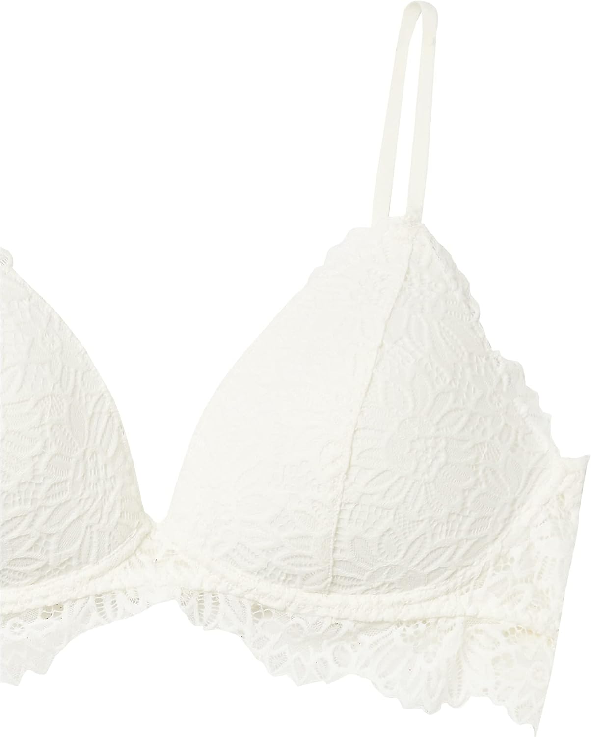 Mae Women's Lightly Padded Eyelash Lace Bralette (for A-C cups)