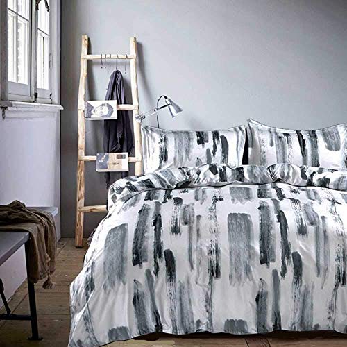 Nanko Art Duvet Cover Set Queen, Black and White 3 ...