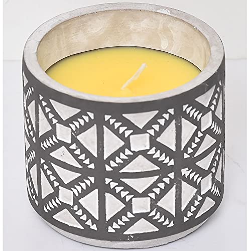 Vela De Citronela Tarro Cemento Masai Gm X1 - Negro Cover