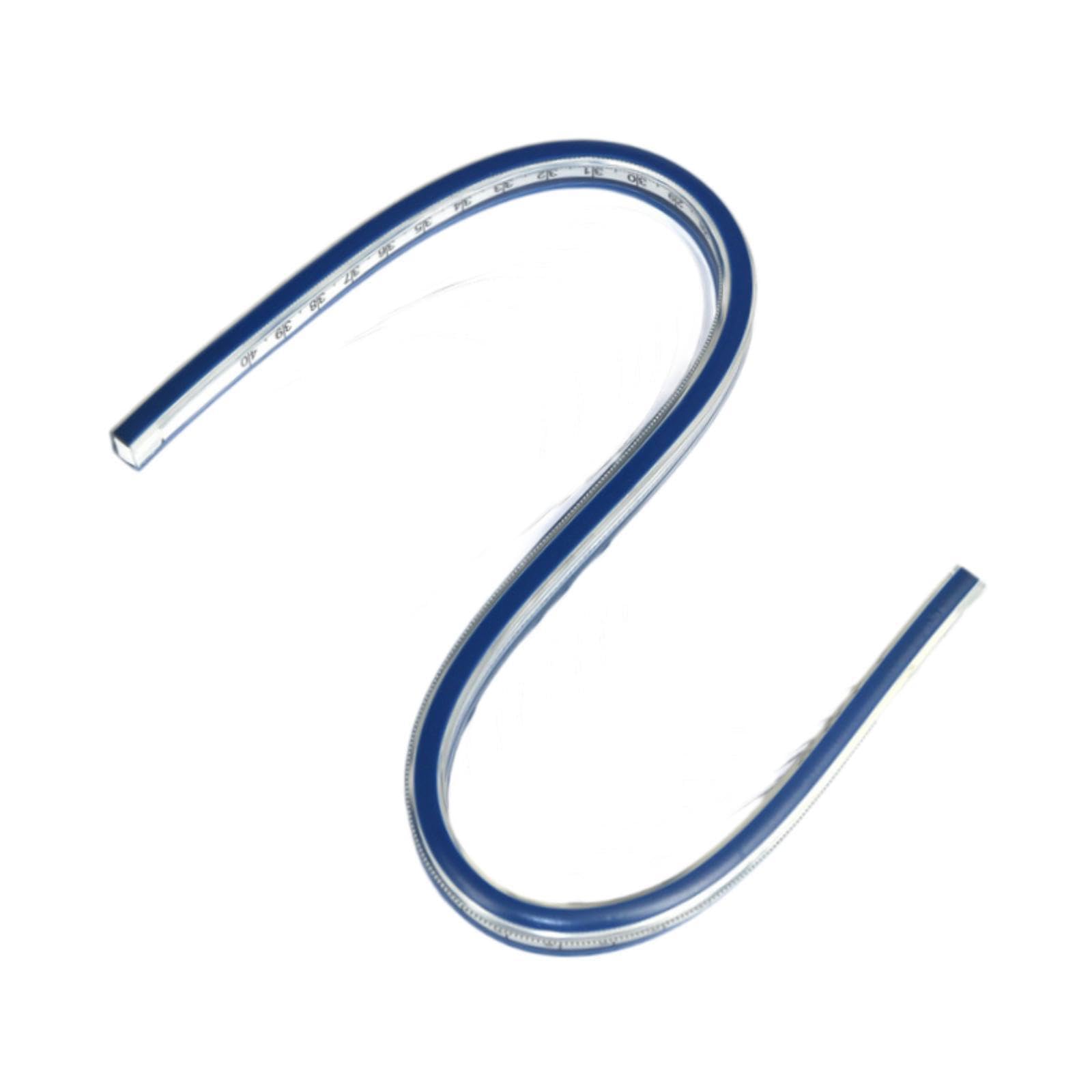 Righello curvo flessibile Righello divisore morbido per disegno di misurazione e strumento di disegno tecnico in vari progetti Strumento curvo flessibile, 100 centimetri