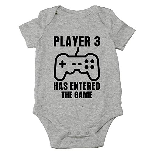 Image of Crazy Bros Tee's Player 3 Has Entered the Game Baby Bodysuit Funny Infant Boy Outfit Cute Unisex Comfy Humor
