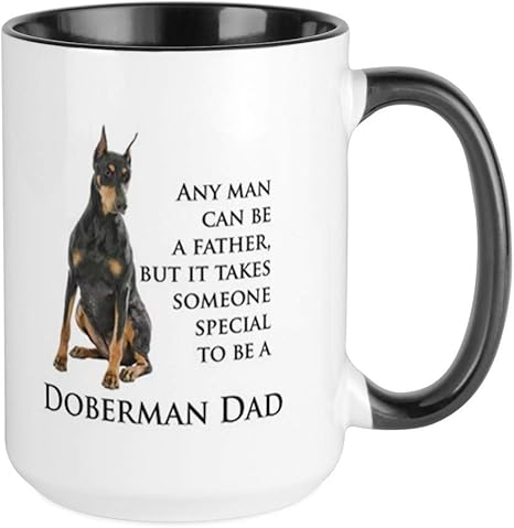 doberman coffee mug
