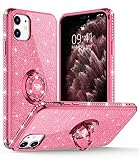 OCYCLONE for iPhone 11 Case, Luxury Sparkle Glitter Diamond Cover with Ring Stand Cute Protective Ph