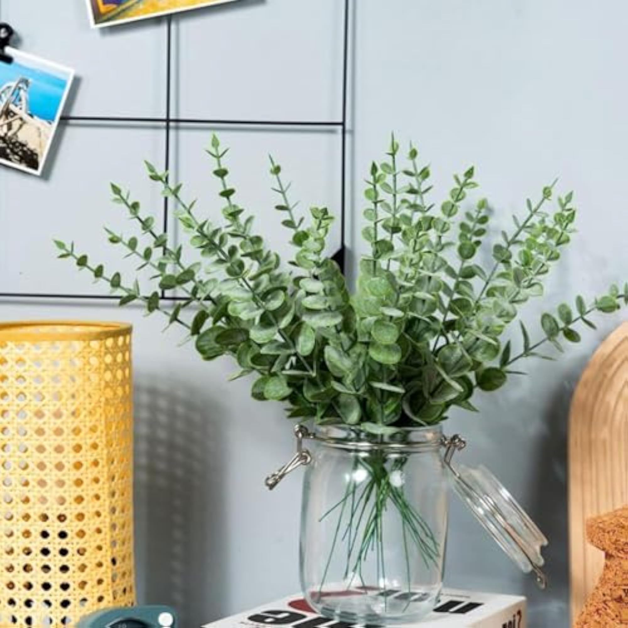 12PCS Eucalyptus Stems for Home Office Decor