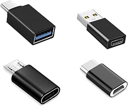 Genérico 4 Pieces USB C Adapters, Micro USB to USB C Adapter