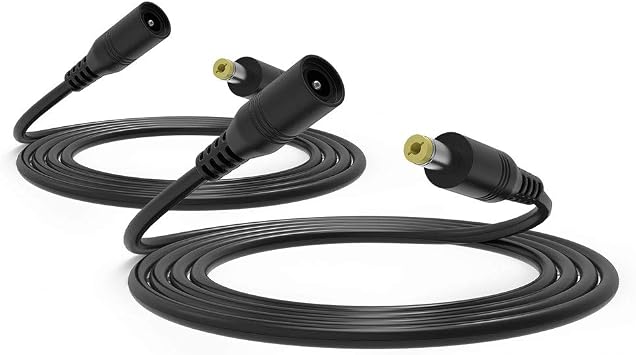 Belker 2 Pack 3&6FT DC Extension Cable,12 Volt Power Extension Cable Cord for CCTV IP Security Camera Indoor Wireless IP Camera Standalone DVR Baby Monitor Router LED Strip Light Printer