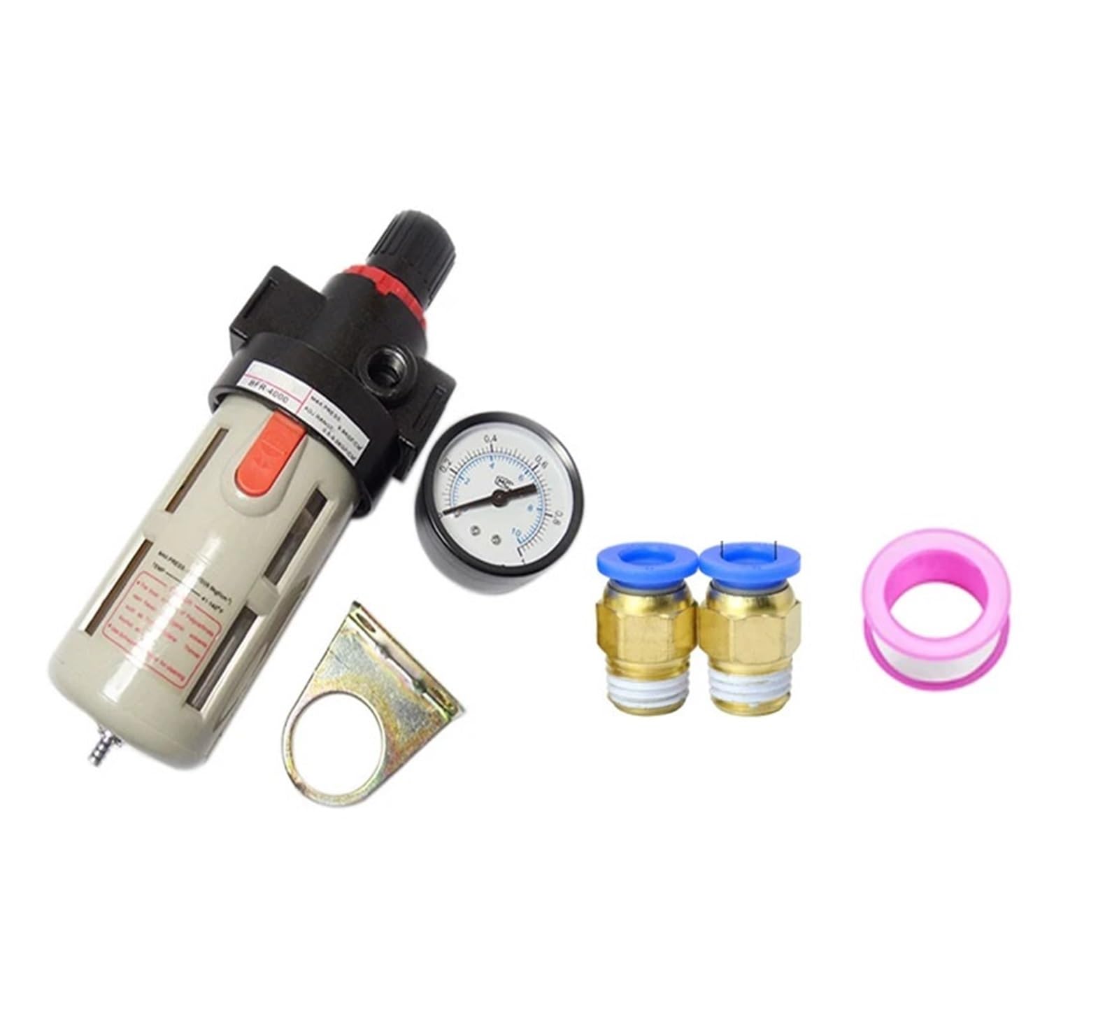 AYNRJKKX BFR2000 air Source Treatment Unit Filter Pressure Regulator Compressor with Oil Separator(BFR200 AND PC8-02)