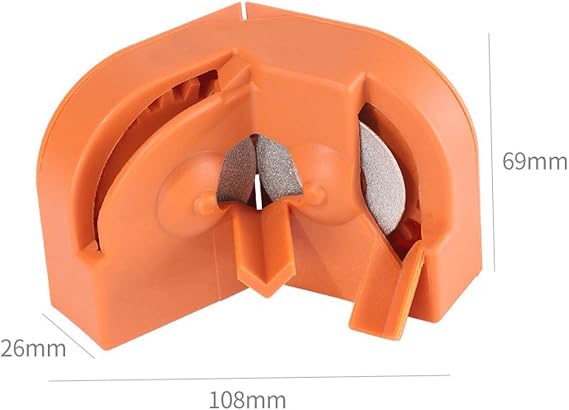 Drill Bit Sharpener,Drill Bit Sharpener for All Bits,Multipurpose Drill Bit Grinding Sharpener for High-Speed Steel, Masonry, Carbide, Cobalt & Tin-Coated Drill Bits(Orange)