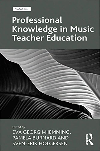 Professional Knowledge in Music Teacher Education livre anglais