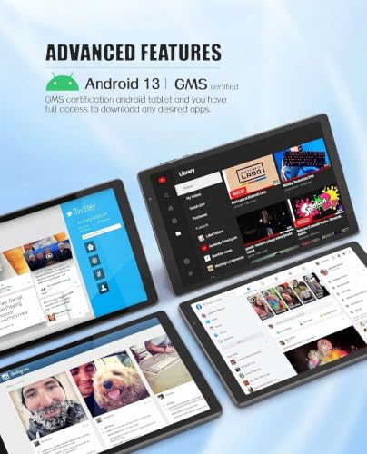 Image of BAKEN 10.1 Inch Tablet with Case, Android Tablet 64GB ROM 1TB Expand
