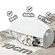 Yeenano Fusselrollen,Neuestes Waschbarer Mini Tierhaarent Ferner Fusselrolle,Klebrige Gel Fusselrolle Ball Tragbar Wiederverwend Fusselroller für Tierhaare Kleidung Sofas Haare Staub(White)