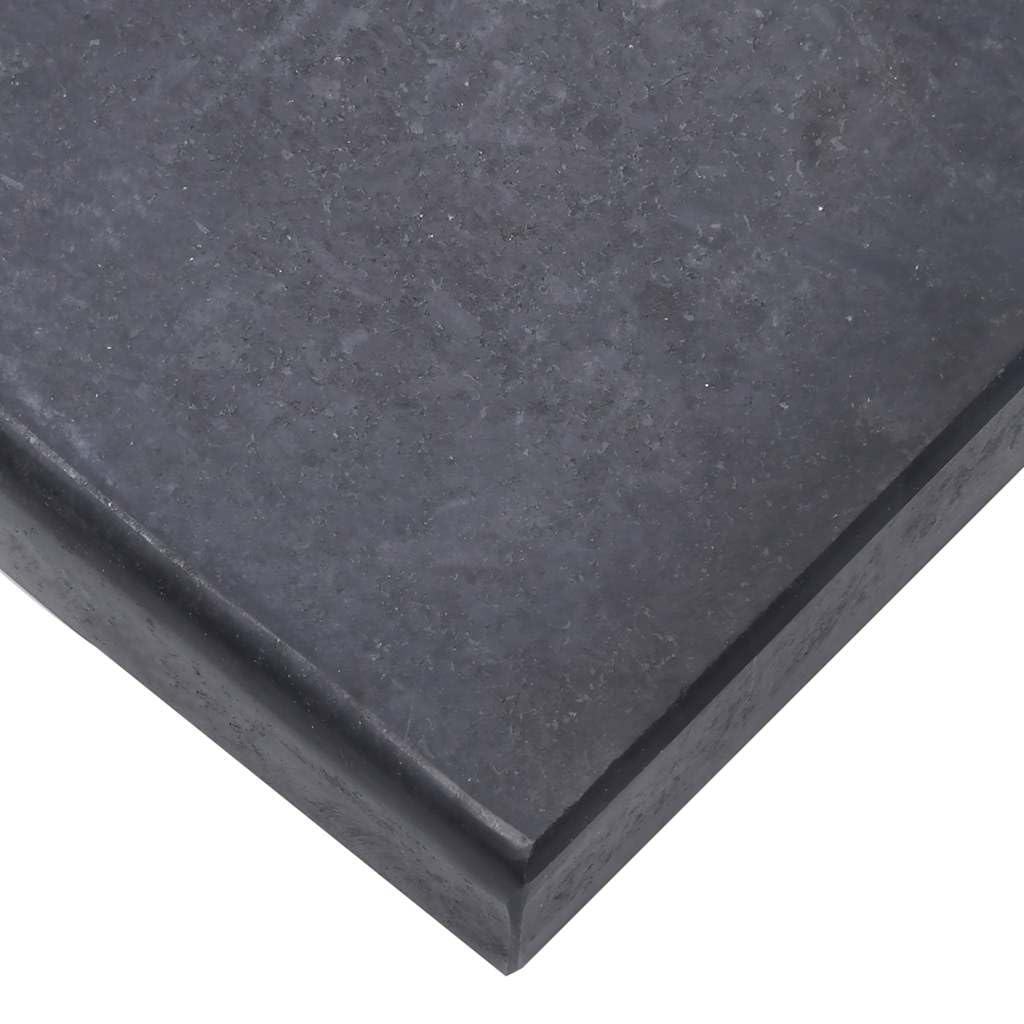 Supporto per ombrellone per spessore dell'asta, nero, 40 x 28 x 4 cm, granito