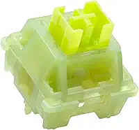 Outemu Switch Silent Peach Lemon V3 5 Pinos Pré Lubrificado para Teclado Mecânico