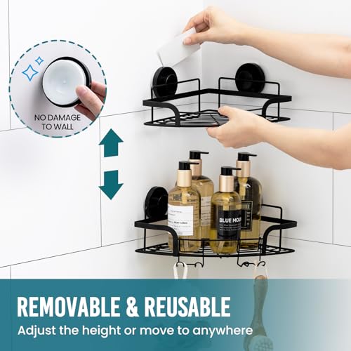 Taili Suction Cup Shower Shelves 2 Pack thumb #3