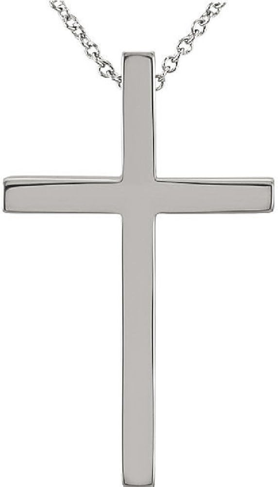 Amazon.com: Platinum Cross Necklace 