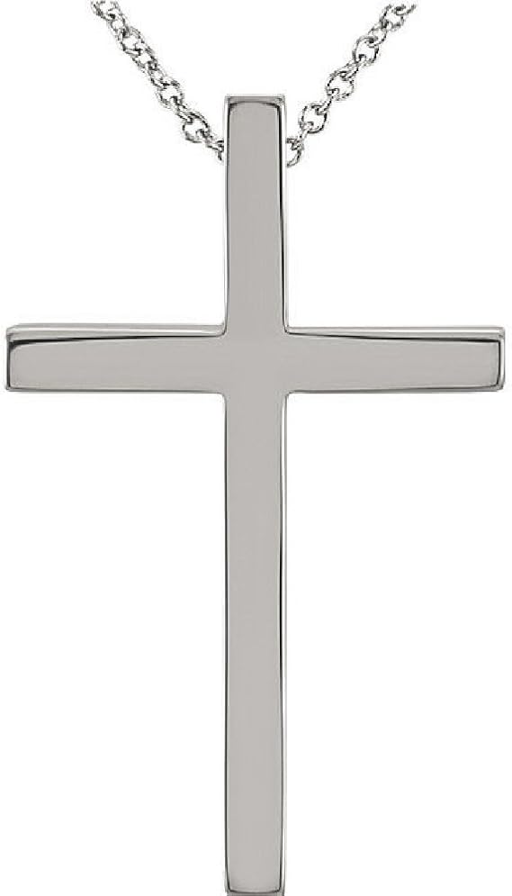 Amazon.com: Platinum Cross Necklace 