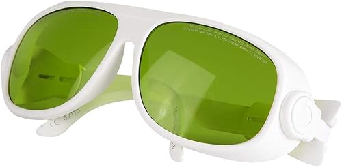 Dioche Gafas de seguridad, protección UV, gafas de seguridad láser 1064, color negro o blanco, cumple con el estándar CE, revestimiento antivaho,