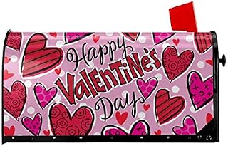 Foruidea Valentine's Day Mailbox Covers Magnetic Mailbox Wraps Post Letter Box Cover Standard