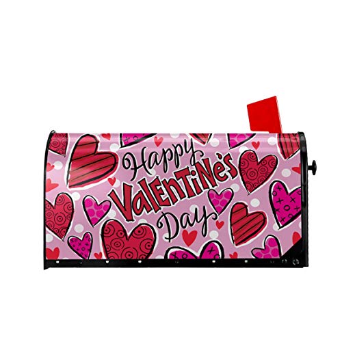 Foruidea Valentine's Day Mailbox Covers Magnetic Mailbox Wraps Post Letter Box Cover Standard