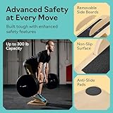 Slant Board with 6 Incline Angles - Transforms Into a Balance Board - Premium Calf Stretcher and Wobble Board for Effective Calf Stretching and Squats - Image 4
