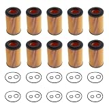 10Pcs Oil Filter A6511800109 Compatible For Mercedes Benz C Class W204 C204 2011 2012 2013 2014