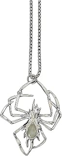 暗闇で光るスパイダーネックレス レディース メンズ ハロウィン スパイダーペンダントネックレス ゴシック グロー スパイダーネックレス