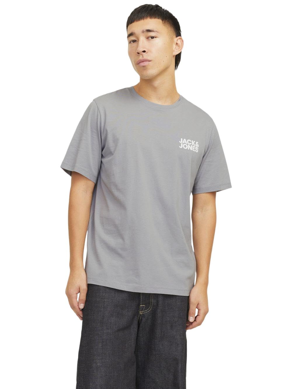 JACK & JONES Jjecorp Logo Tee S O-Neck Noos, Ultimate Grey, XL