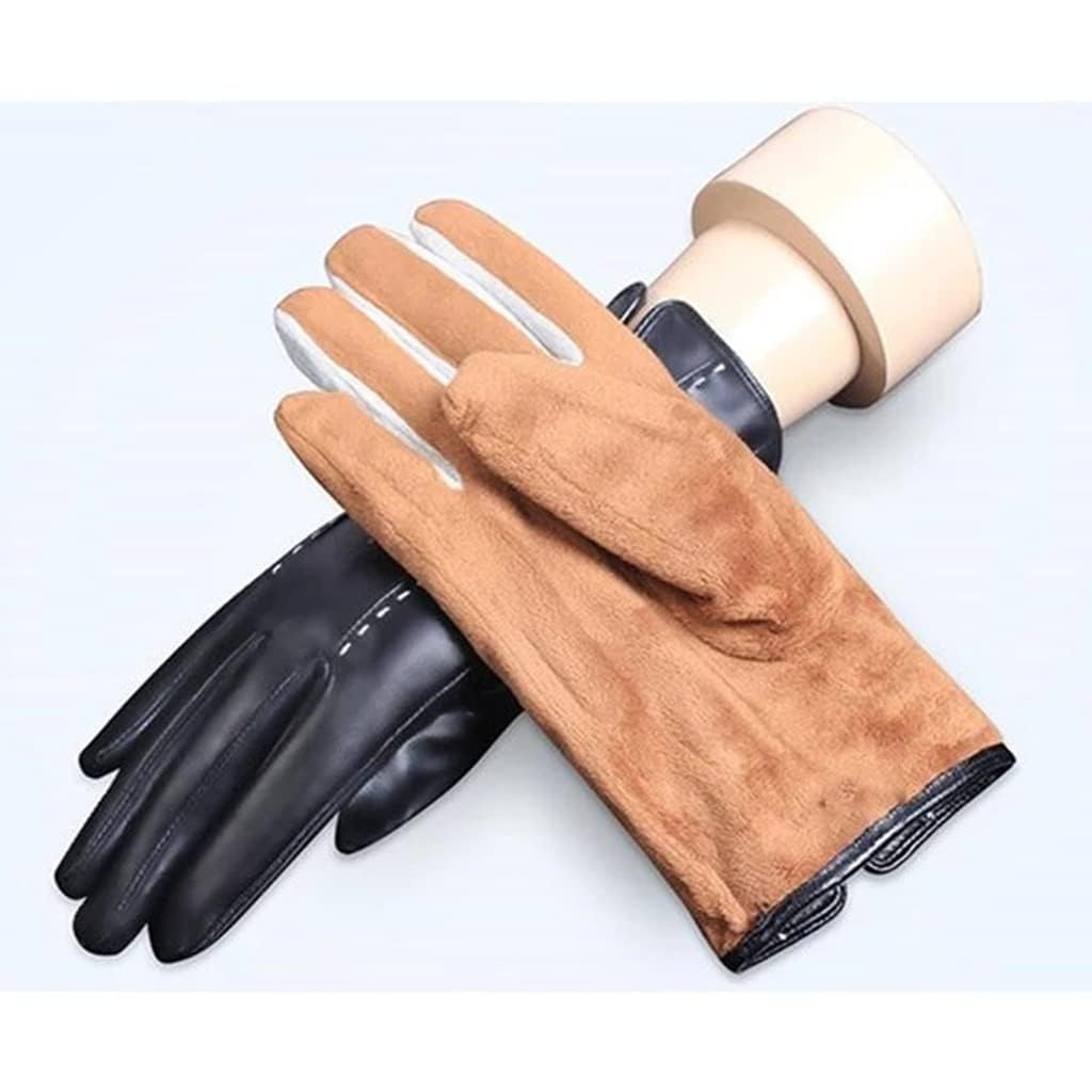 Guantes de Invierno Gruesos de Terciopelo para Mujer, cálidos, con Pantalla táctil, Cortos, con