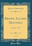  Brown Alumni Monthly, Vol. 88: September, 1987 (Classic Reprint)