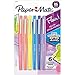 Paper Mate 2097888 FLAIR Retro Accents Felt Pens Medium Point Assorted Inks 6-Count Pack