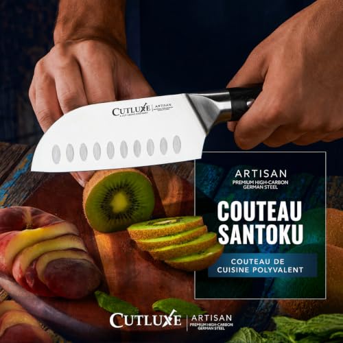 Couteau Santoku 13 cm acier allemand Cutluxe – Image 4