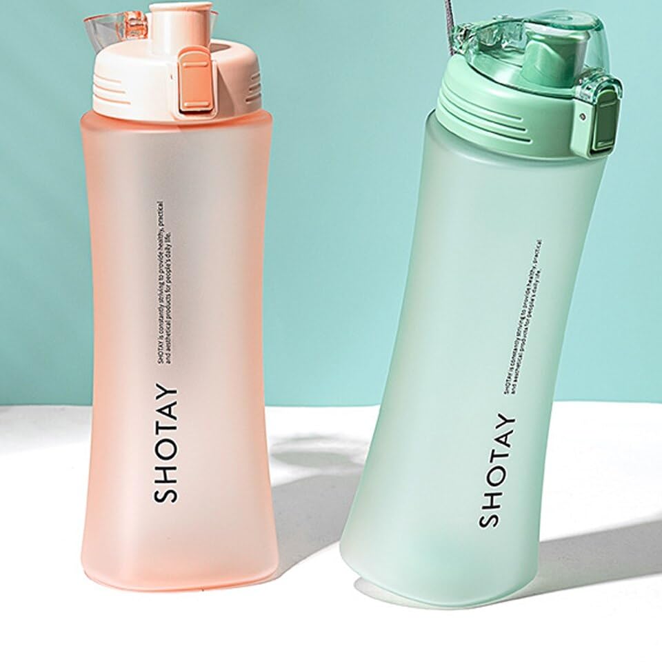 Image of THE VENTI SHOTAY Classic Unbreakable Water Bottle with Sipper BPA Free, Leak-Proof Water Bottle Ideal for Office, Sports, School, Gym (660ML-Green)