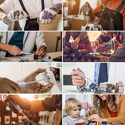 Boenfu Torx Screwdriver Set 13 Pcs Heavy Duty Torx Security Screwdriver, T5 T15 T6 T8 T10 T25 T30 T7 T27 T40 T20 T9 T4 Star Shaped Drivers Set Fit Tamper Proof Screw, Purple #TOP7