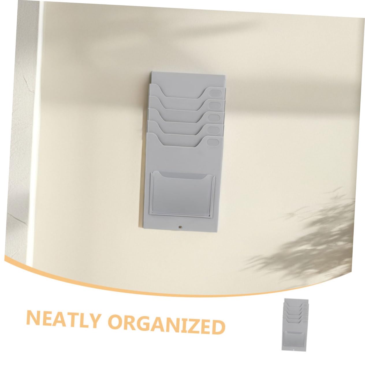 DOITOOL Porta Tarjetas Colgante de Pared 2 Piezas en Material Pp Organizador Compacto para Tarjetas de Visita Adecuado para Oficina o Espacio Personal