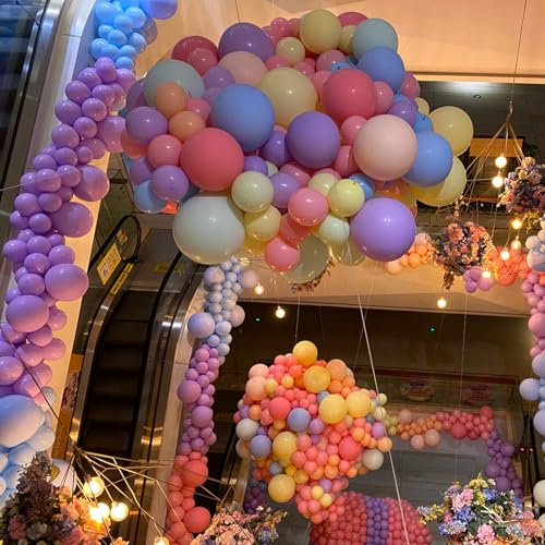 Image of 5 inch Pastel Purple Party Balloons, 100 pcs Mini Macaron Purple Latex Balloons for Birthday Wedding Baby Shower Decorations(Pastel Purple)