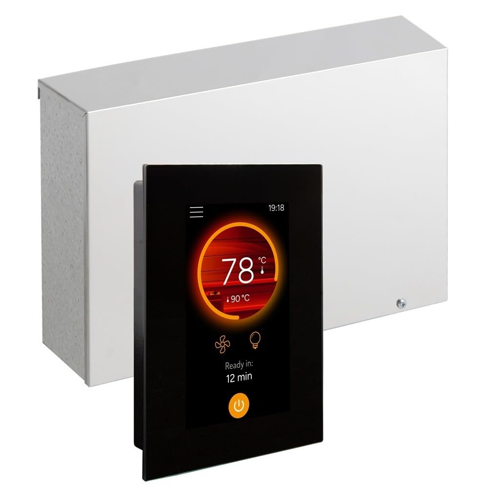 Harvia Fenix FX170 WiFi Core Centralina per sauna 17 kW – Touchscreen 4,3", WiFi, app MyHarvia e sensore porta, IPX3