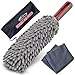 Interior Car Detail Duster - Free Microfiber Towel - 360° Microfiber Fingers - Lint Free - Unbreakable Comfort Handle - Car and Home Interior Use - The Best Auto Accessories