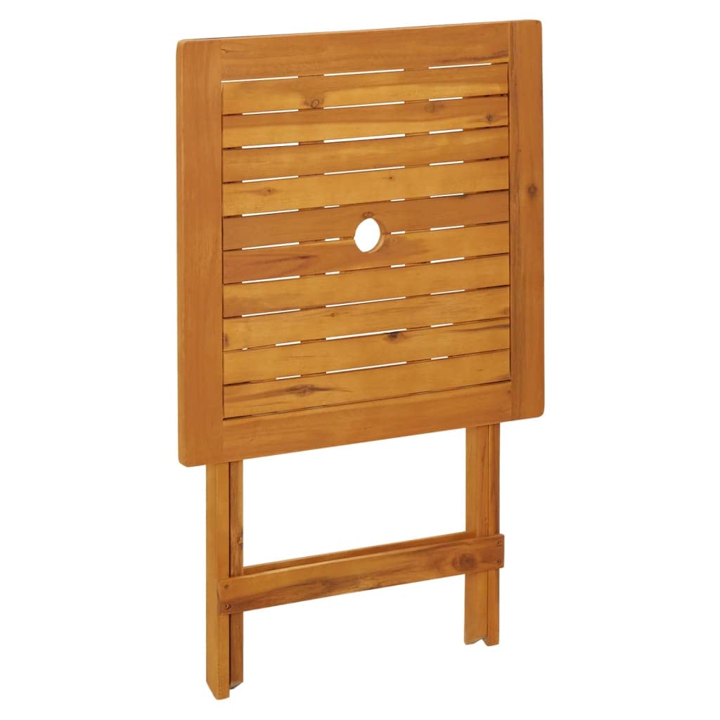 Set da 3 pezzi da bistrot grigio in polyrattan e legno massello, set da esterno