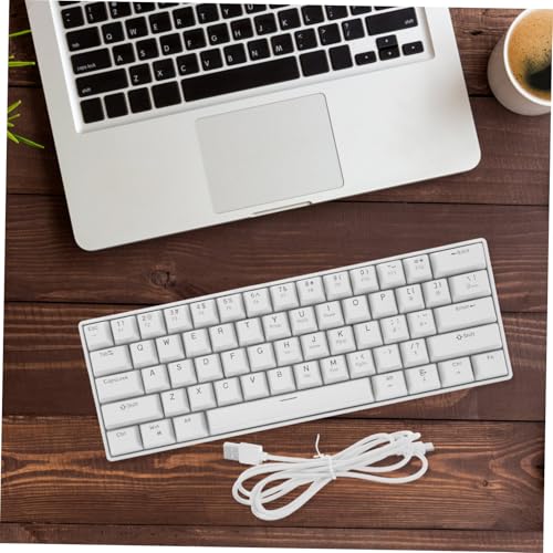 Teclado Mecánico Gaming Yardenfun Diseño USB Blanco miniatura 6