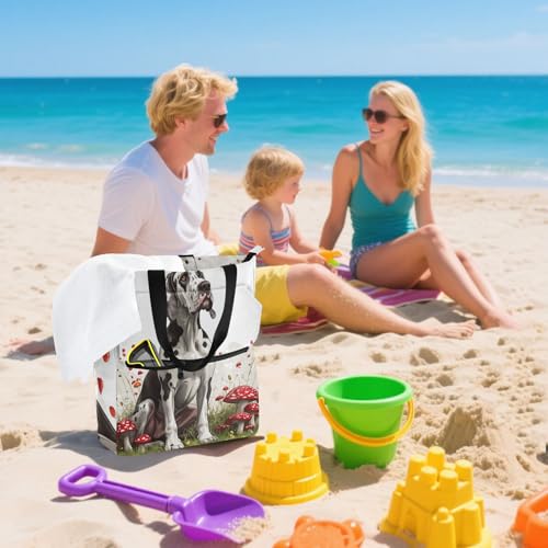 Bolsa de libros cómoda para la escuela con bonito diseño de perros Gran Danés 7