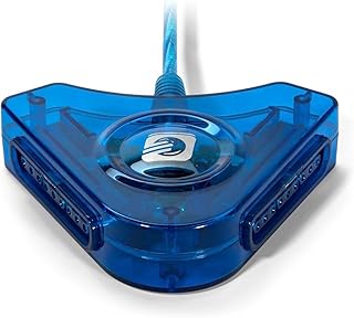 محول فينيكي يحول وحدة تحكم الألعاب بلاي ستيشن 2 إلى USB للكمبيوتر،موديل E.M-25 لون أزرق