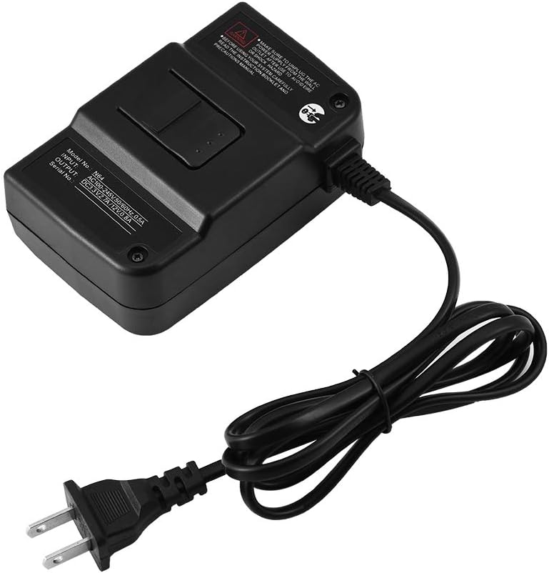 Zerone N64 Power Adapter, 100-240V AC, 12V DC, 3.25A, US Plug, Black, ABS, 1.2m Cable, 30,000 Hours Life, Replacement, Portable, Travel, Wall Mount, DC Compatible with N64, Gaming Console