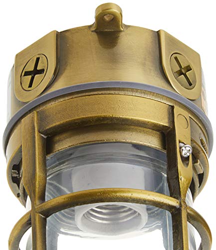 Woods L1706Ab Light, Security Weather Tight Industrial, One Size, Antique Brass #TOP3