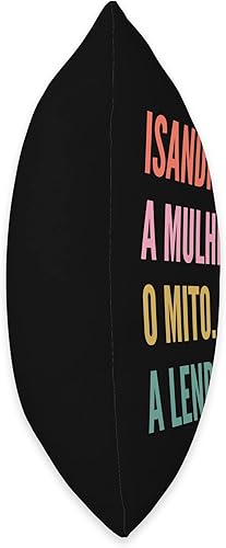 Miniatura 2 de Funny Portuguese First Name Design-Isandra Throw Pillow, 16x16, Multicolor