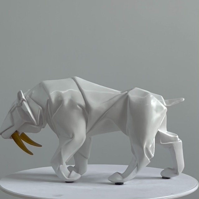 Estatua de Dinosaurio Leopardo Moderno para Decoración miniatura 7