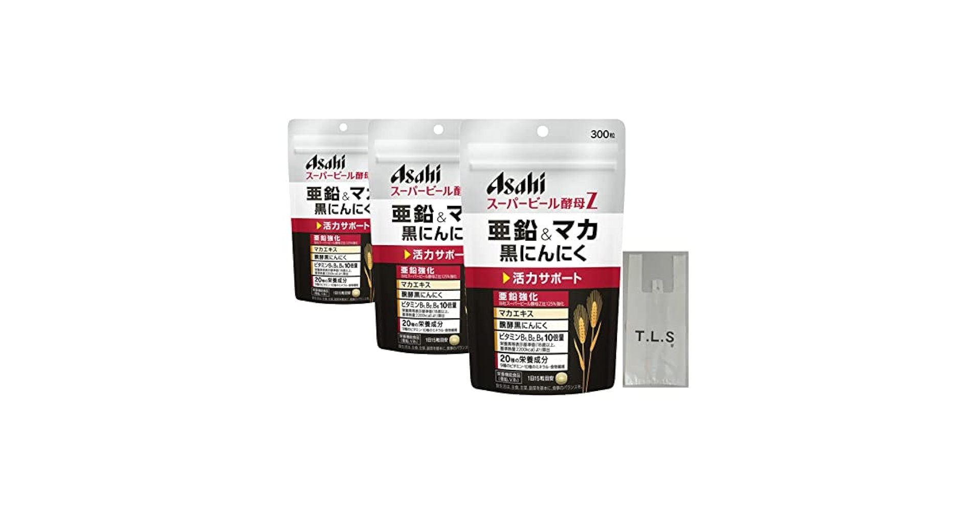 アサヒグループ食品 - スーパービール酵母Z 亜鉛＆マカ 黒にんにく600粒 アサヒグループ食品 3袋 Amazon | アサヒグループ食品 スーパービール酵母Z 亜鉛&マカ 黒
