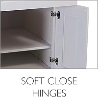 Vista 24 de Design House Brookings Shaker Unassembled Wall Kitchen Cabinet W2430, 24 W x 12 D x 30 H, Painted White, Solid Wood, Design House, 561720