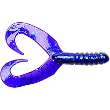 Big Bite Baits 2" Twin Tail GRUB/Electric Grape 10 Pack