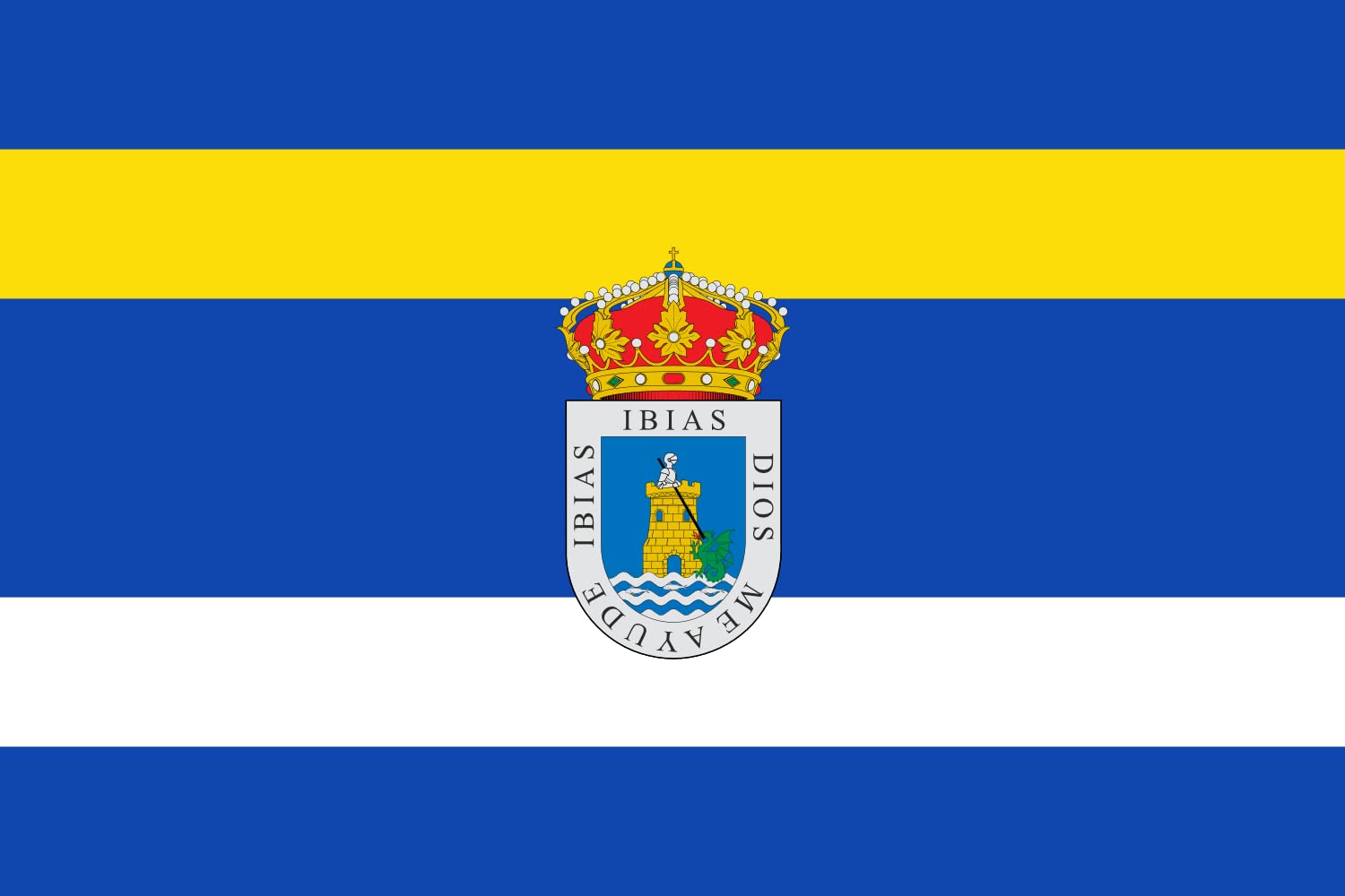 Drapeau Large Ibias Rectangular 1.35m² pour mât extérieur